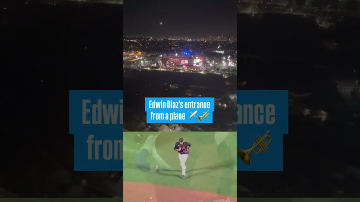 Seeing Edwin Diaz’s Citi Field entrance while landing into LaGuardia Airport in Queens is WILD | SNY