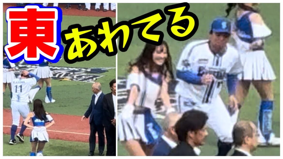 【東克樹】記念撮影を忘れあわてて走る月間MVP賞表彰式祐大と共に8月度大樹生命横浜DeNAベイスターズ2024年9月21日祐大のおかげ阪神タイガース