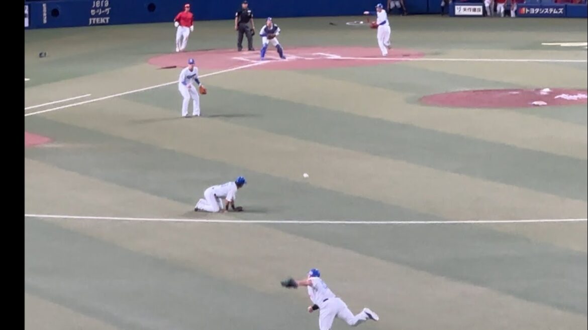 【ライスタ視点】中日ドラゴンズ 細川成也 バックホームでアウト！！◯中日ドラゴンズ対広島東洋カープ(2024/09/22 バンテリンドーム)
