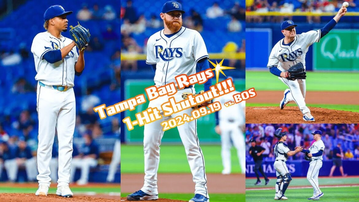 【準完全試合】タンパベイ・レイズ投手陣 全投球ダイジェスト(2024.09.19 vs.BOS)/Every Pitch of Rays' 1-Hit Shutout Game vs.BOS【快感】