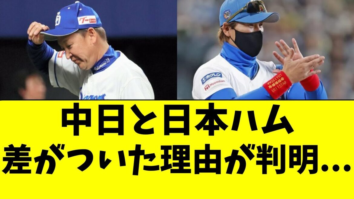 中日と日本ハム、完全に差がついてしまった驚きの理由が判明