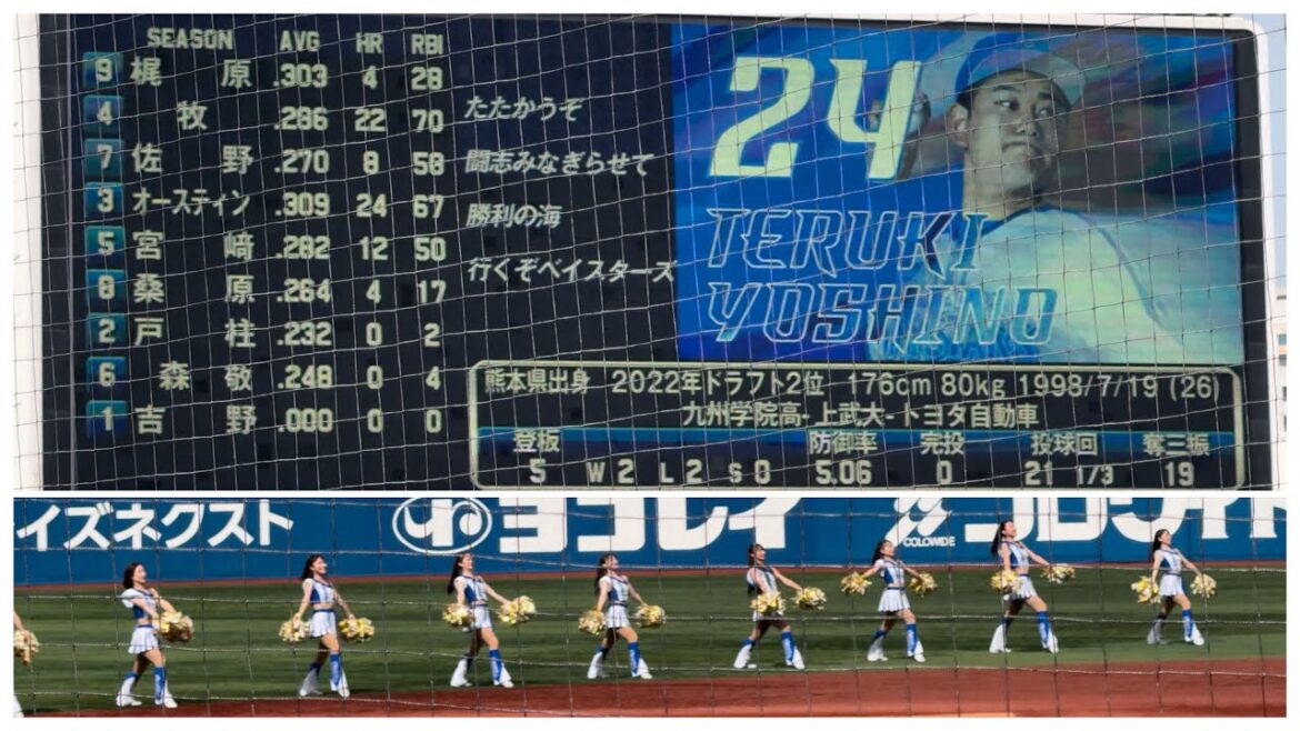 スタメン発表2024年9月22日横浜DeNAベイスターズ東京ヤクルトスワローズ梶原昂希牧秀悟佐野恵太オースティン宮﨑敏郎宮崎桑原将志戸柱恭孝森敬斗吉野光樹dianaチアリーダーチアガールディアーナ