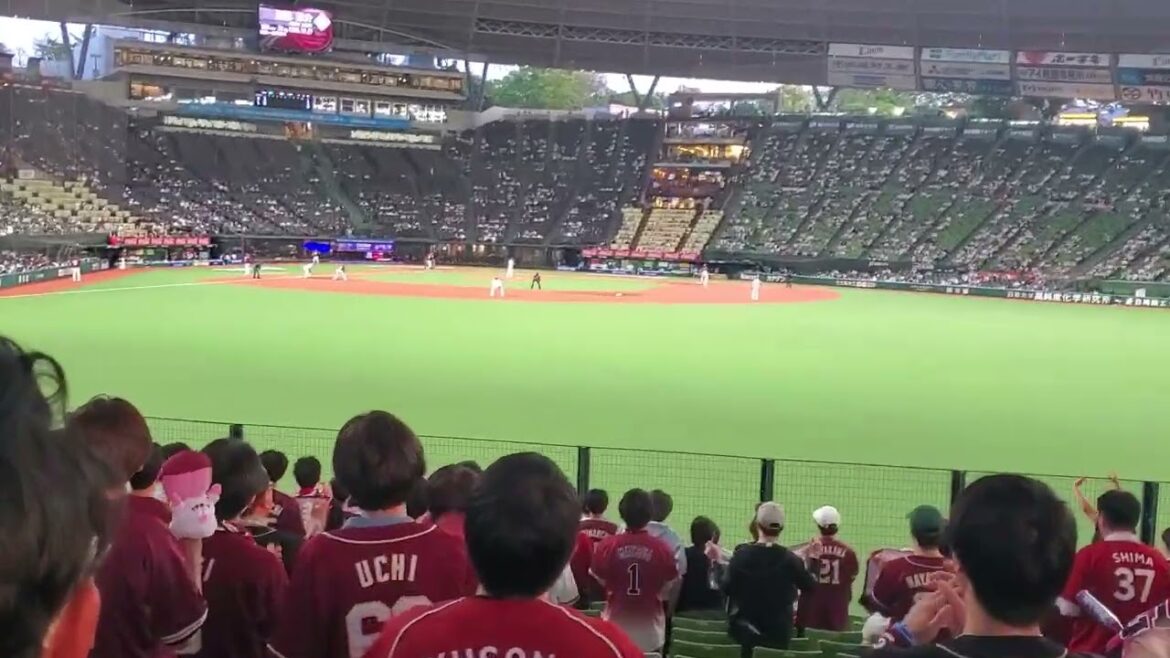 20240510　球宴で光を放つ【辰己涼介 応援歌】　2回表　東北楽天ｺﾞｰﾙﾃﾞﾝｲｰｸﾞﾙｽ@ﾍﾞﾙｰﾅﾄﾞｰﾑ･外野ﾗｲﾄ 西武ﾄﾞｰﾑ