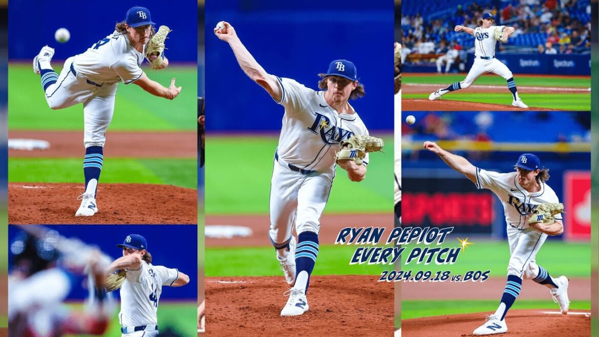 【6回76球12K】ライアン・ペピオ 全投球ダイジェスト(2024.09.18 vs.BOS)/Ryan Pepiot's Every Pitch(2024.09.18 vs.BOS)【成長】