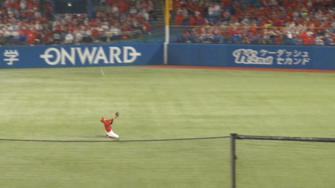 広島 菊池涼介 ファインプレー　ヤクルト vs 広島　2024年9月18日(水) 神宮球場