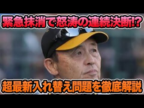 【緊急抹消で構想激変!?】岡田監督が決断した超最新入れ替え問題を徹底解説!! マジでもう横浜を信じるしか無い件について【阪神タイガース】 【緊急抹消で構想激変!?】岡田監督が決断した超最新入れ替え問題を徹底解説!! マジでもう横浜を信じるしか無い件について【阪神タイガース】