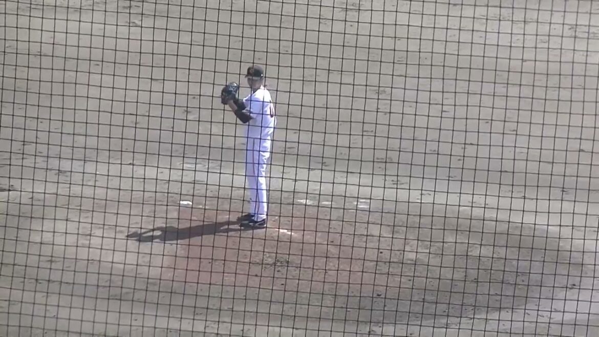 育成3年目 川嵜陽仁の投球フォーム（読売ジャイアンツ3軍 対 ソフトバンクホークス3軍 2024年9月2日）