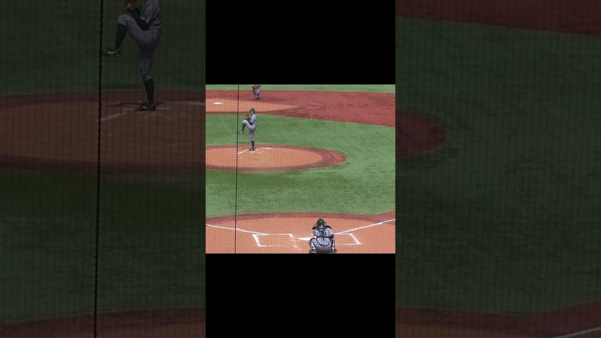 JR東日本 ドラフト候補の髙山 陽成（作新〜明大）投球フォーム（2024年4月2日 早稲田大 対 JR東日本） #baseball #野球