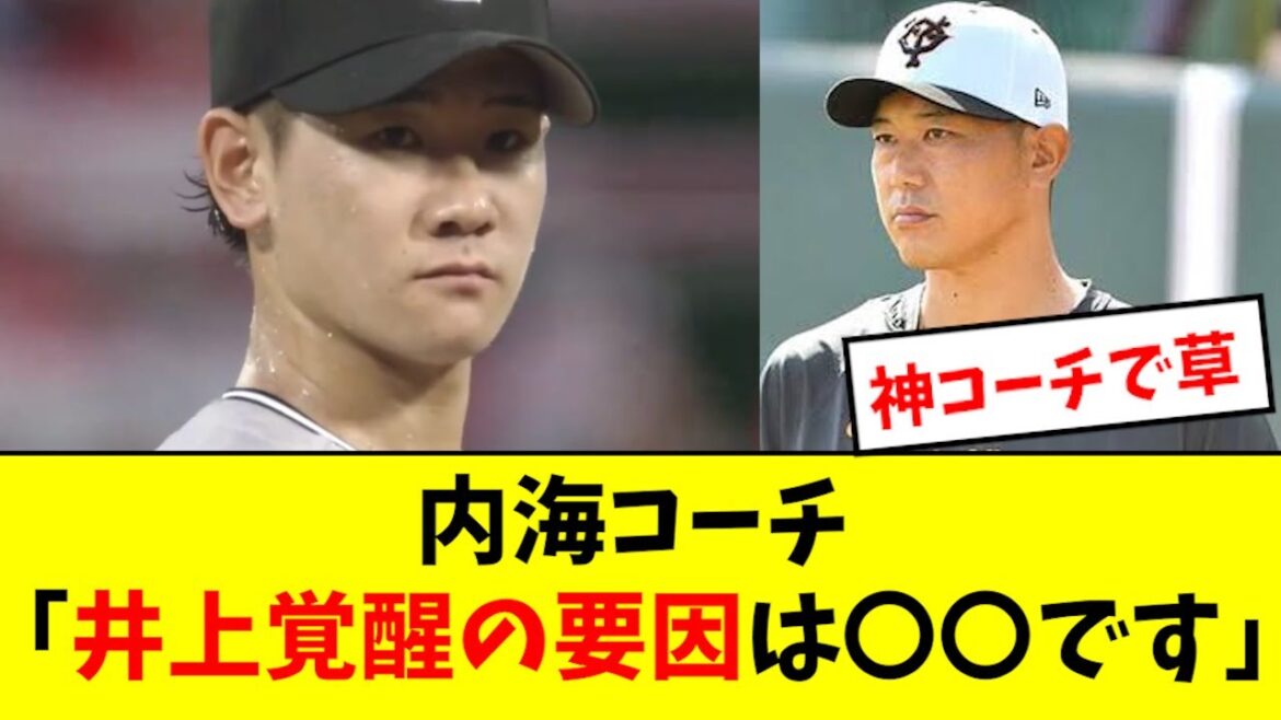 【神コーチ】井上の大覚醒、内海が秘訣を語るwwwwwwww