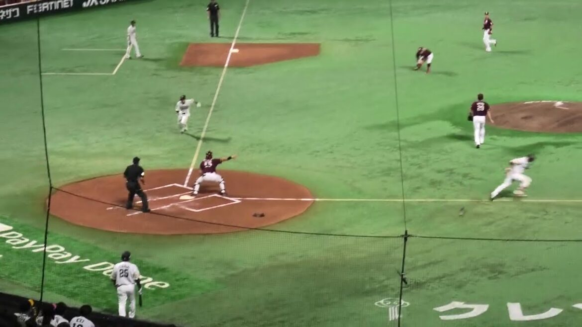 [4K]周東佑京、ゴロゴーで先制点！～ボテボテ３塁ゴロ～2024.9.22