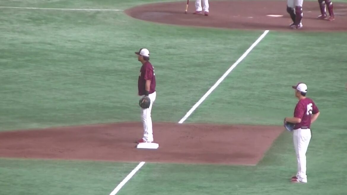 楽天 黒川史陽サード守備練習【読売ジャイアンツ対 楽天ゴールデンイーグルス2024年9月22日】