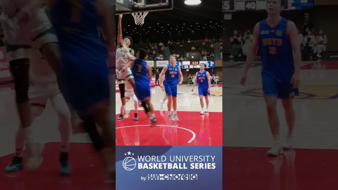 【絶妙なタイミング】白鷗大の佐藤涼成がパーフェクトパスで齋藤蓮人の得点をお膳立て｜WUBS 2024【NBA Rakutenで配信】 #shorts  #NBA #バスケ #WUBS #白鷗大学