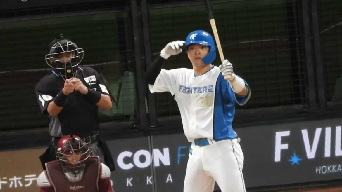 郡司裕也のバズーカ砲🔥超弾丸ライナーホームランで盛り上がる瞬間‼︎エスコンフィールド北海道日本ハムファイターズ