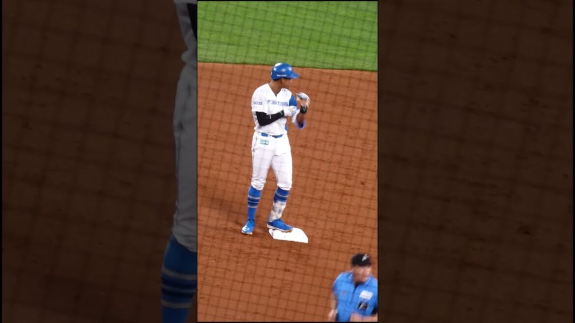 【20240613】万波中正のセンターへの二塁打