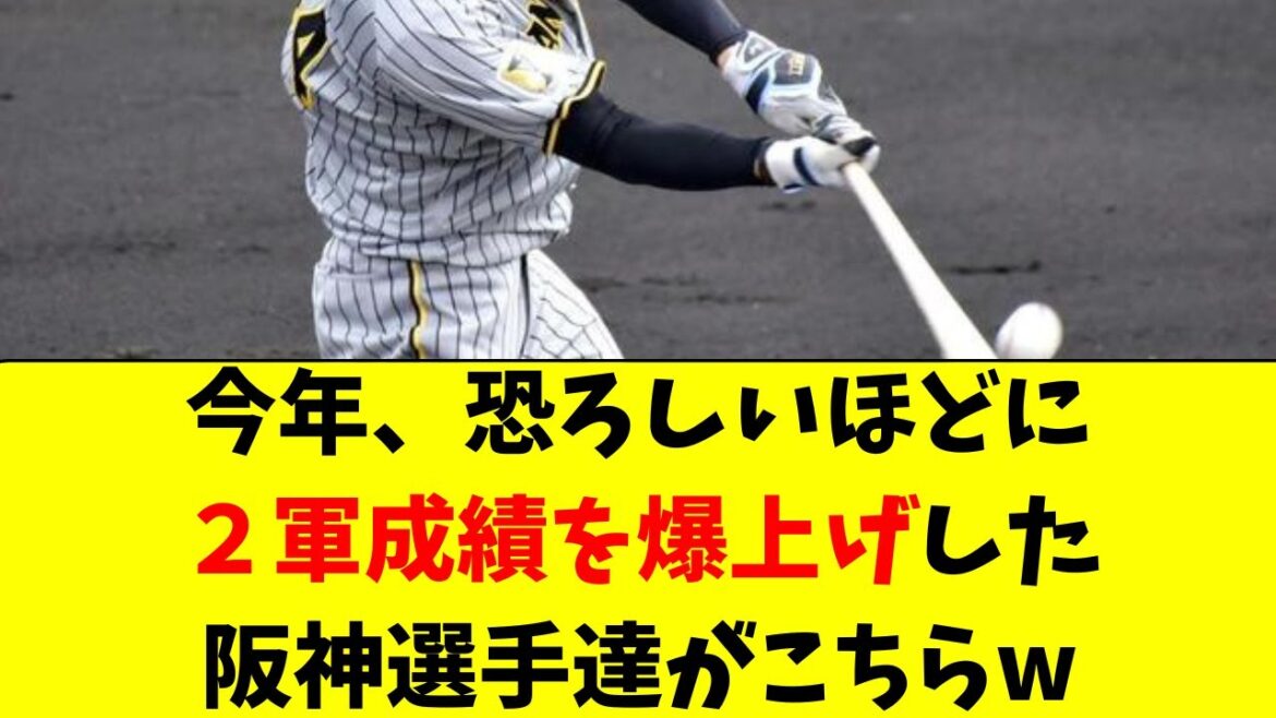 【阪神】今年2軍成績を爆上げした、大ブレイク候補５人