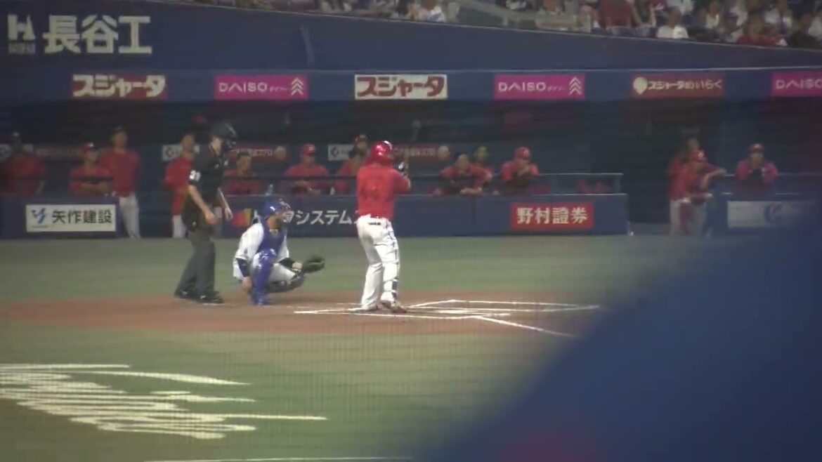 広島東洋カープ 林晃汰選手 第2打席 空振り三振 VS 中日ドラゴンズ 2024/9/23 バンテリンドーム