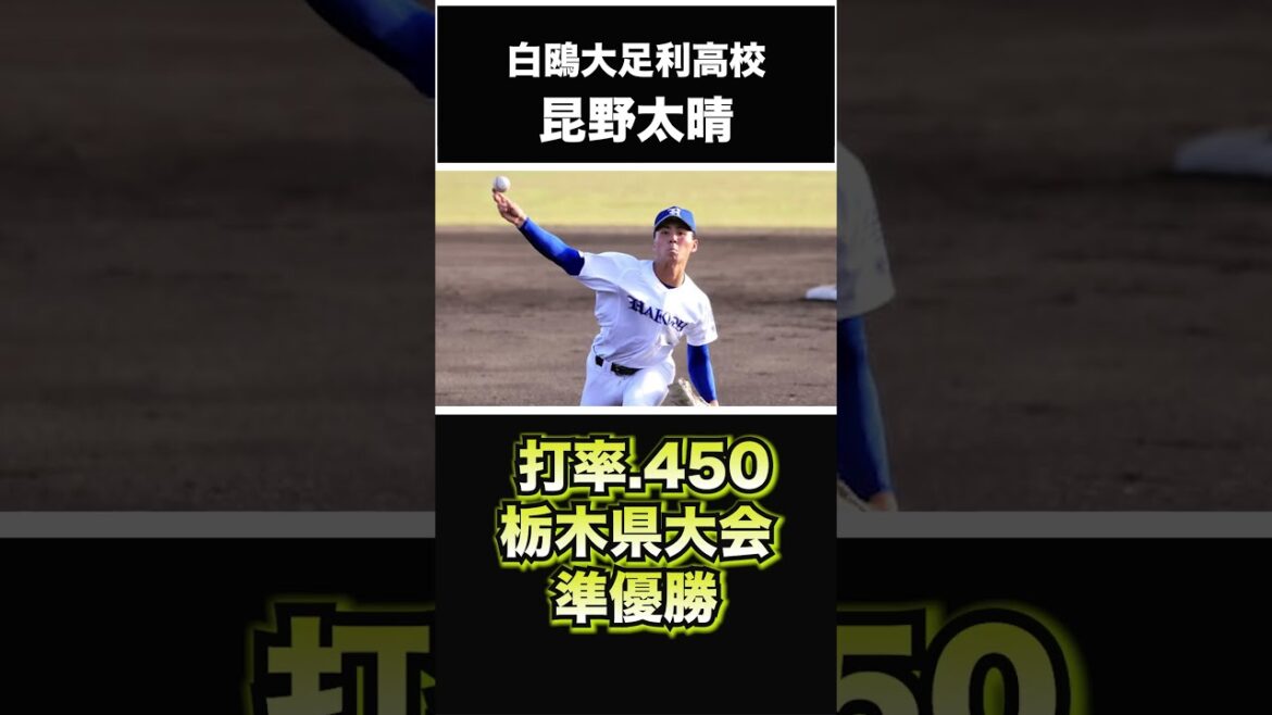 【阪神タイガース】2024年 ドラフト候補! <白鷗大足利高校>昆野太晴 投手 12球団が注目する150㌔右腕!春季関東大会制覇の本格派右腕で素材感と将来性は超一級品! #shorts 【阪神タイガース】2024年 ドラフト候補! <白鷗大足利高校>昆野太晴 投手 12球団が注目する150㌔右腕!春季関東大会制覇の本格派右腕で素材感と将来性は超一級品! #shorts
