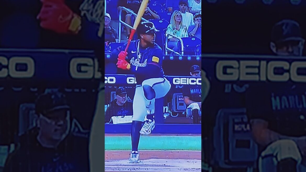 Atlanta Braves OZZIE IS BACK ‼️Hits Solo Homer in the first inning against ​⁠Marlins #shorts #viral