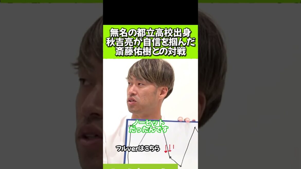 秋吉亮がプロを本気で目指した瞬間は、斎藤佑樹擁する早稲田実業高校との対戦⚾️ #shorts #プロ野球 #東京ヤクルトスワローズ 秋吉亮がプロを本気で目指した瞬間は、斎藤佑樹擁する早稲田実業高校との対戦⚾️ #shorts #プロ野球 #東京ヤクルトスワローズ