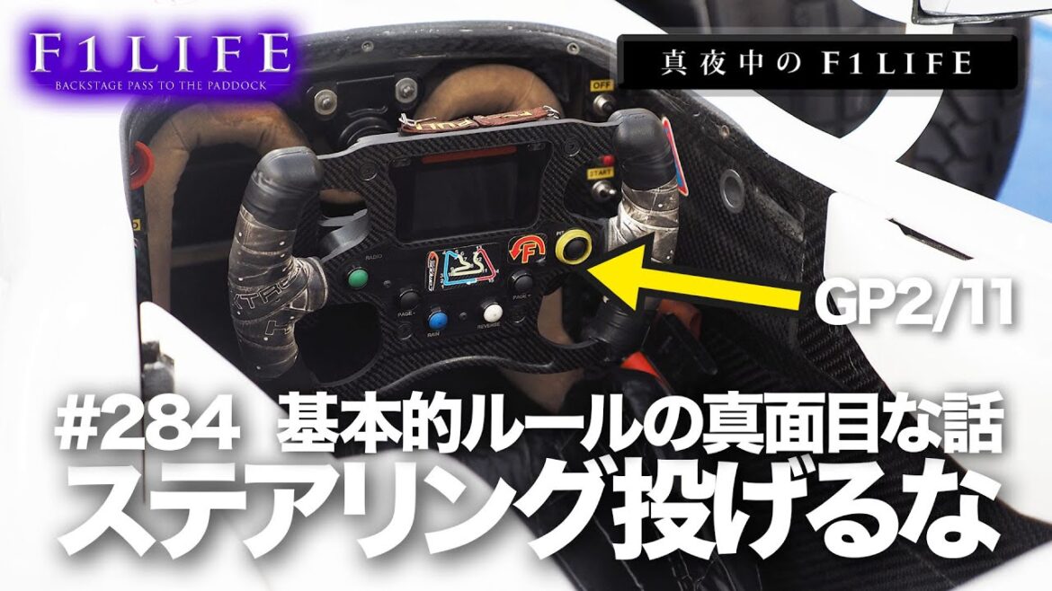【真夜中のF1LIFE】ステアリングは投げたらあかん！【真面目な話】