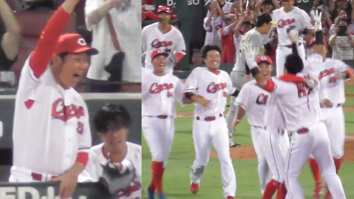 カープ連敗を止めるサヨナラ勝ち！延長12回、末包昇大が値千金のサヨナラツーベースの瞬間ハイライト！新井監督もカープナインもファンも大歓喜！2024年9月27日