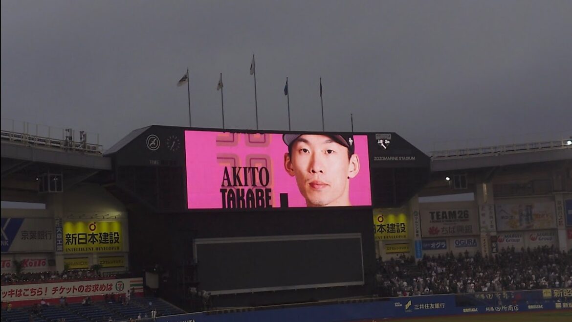 千葉ロッテ 髙部瑛斗登場曲〜寿君「Believe in myself」4K