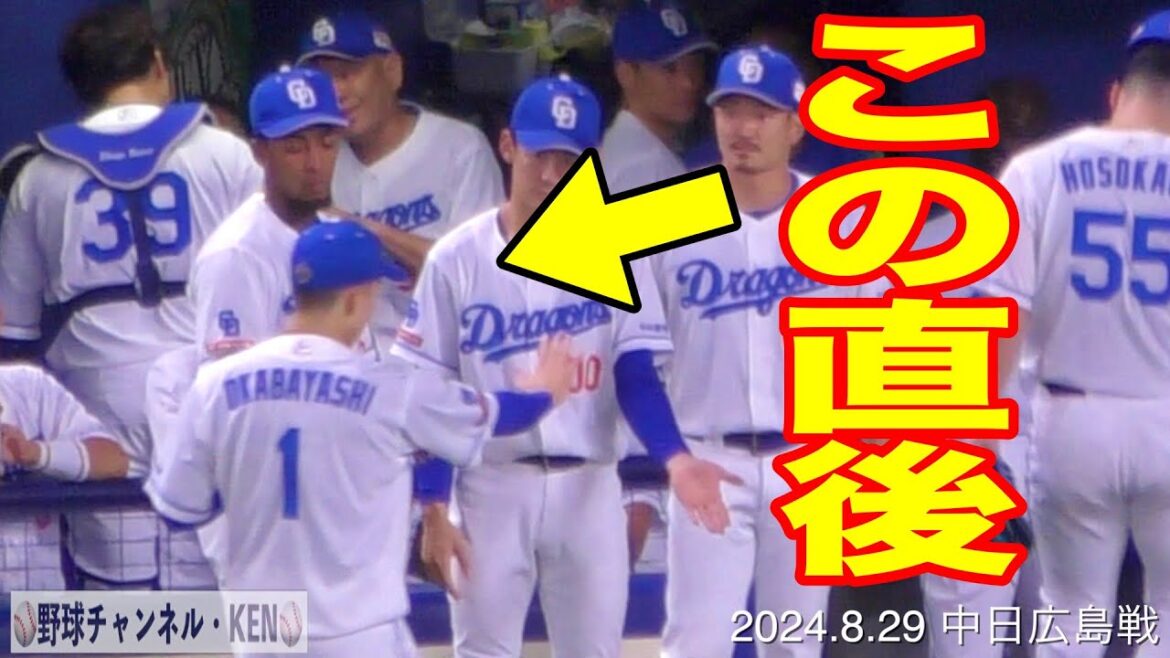 年上のブライトをおちょくる岡林がおもしろいｗｗｗｗ【2024年8月29日 中日広島戦】