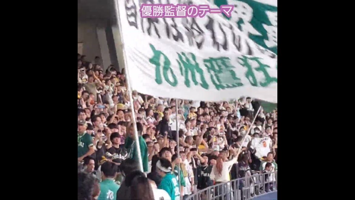 20240923　優勝監督のテーマ　#shorts　試合後　福岡ｿﾌﾄﾊﾞﾝｸﾎｰｸｽ@京ｾﾗﾄﾞｰﾑ大阪･ﾚﾌﾄ外野下段　#小久保裕紀　#監督　#応援歌