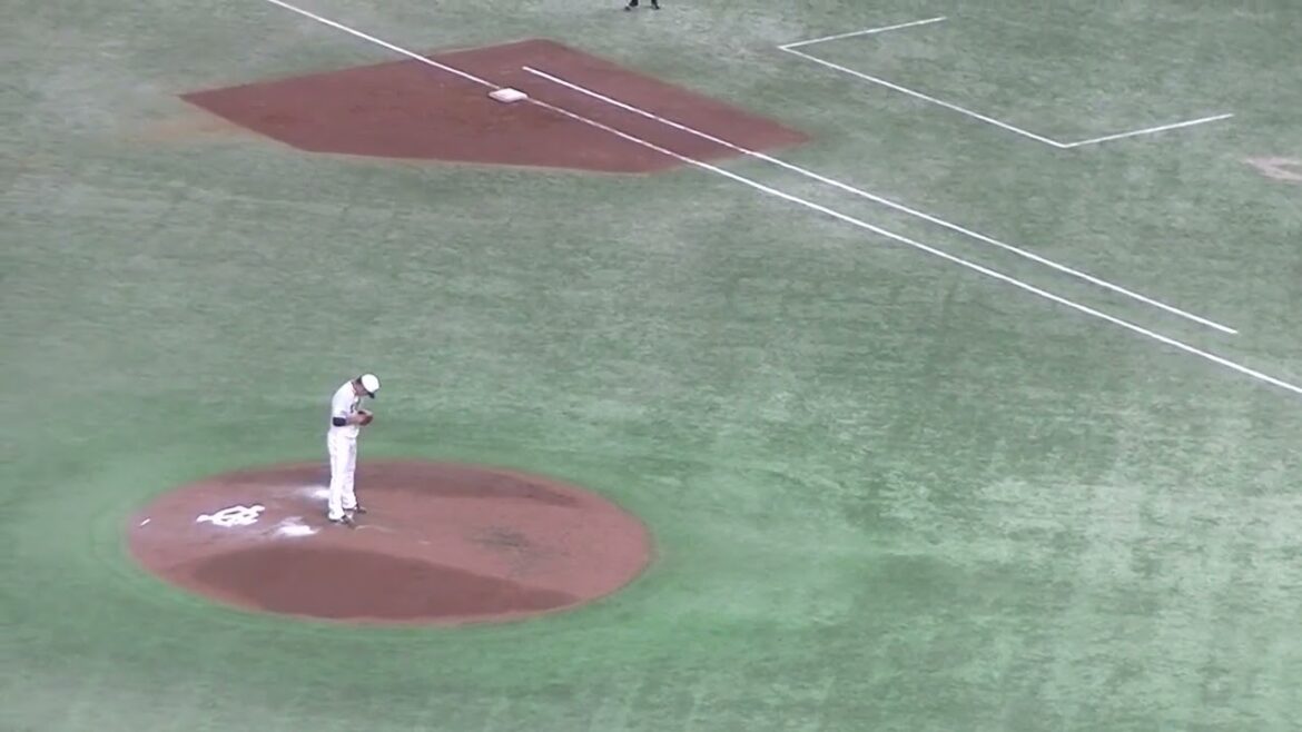 長野久義を三振にとる西純矢〜読売ジャイアンツ対 阪神タイガース 2023年8月8日