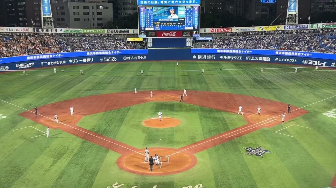 坂本勇人ゲッツーかと思いきや伊藤光の守備に助けられる（横浜DeNAベイスターズ対 読売ジャイアンツ2024年9月26日）