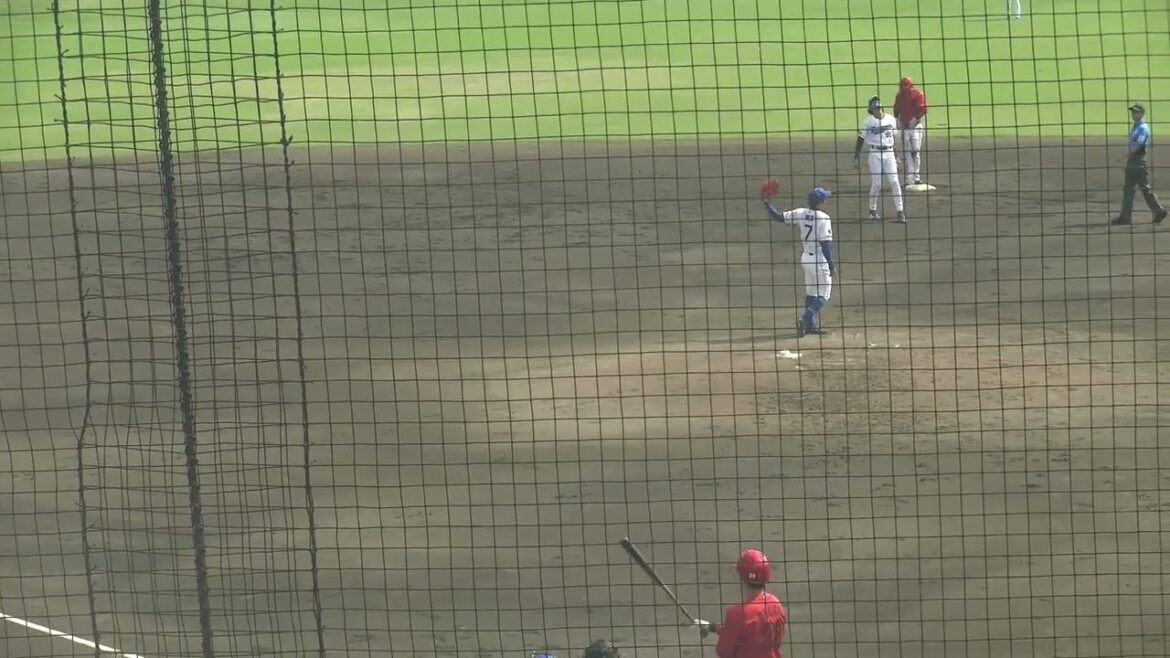 広島東洋カープ 宇草孔基選手 第1打席 空振り三振 VS 中日ドラゴンズ 根尾昂投手 2024/9/24 ナゴヤ球場