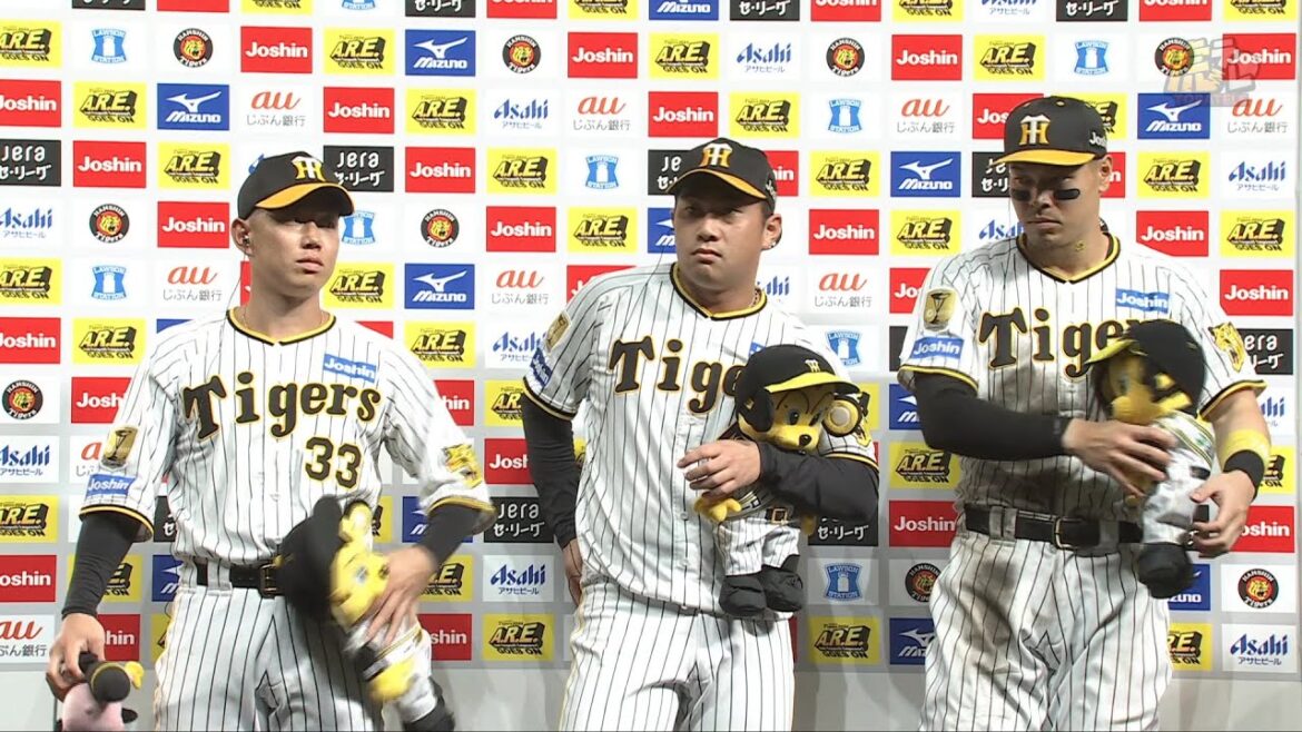Hanshin-Tigers: 【#糸原健斗 選手、#桐敷拓馬 投手、#佐藤輝明 選手のヒーローインタビュー、#岡田彰布 監督インタビュー】 9月29日(日) 阪神vsDeNA(甲子園) 【#糸原健斗 選手、#桐敷拓馬 投手、#佐藤輝明 選手のヒーローインタビュー、#岡田彰布 監督インタビュー】 9月29日(日) 阪神vsDeNA(甲子園)