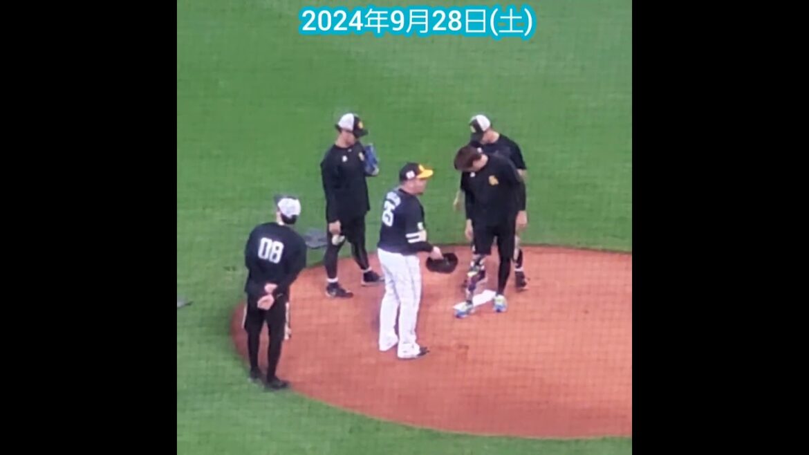20240928　ｴｽｺﾝのﾏｳﾝﾄﾞを確認する #津森宥紀　#岩井俊介　#木村光　#山川穂高　#shorts@ｴｽｺﾝﾌｨｰﾙﾄﾞHOKKAIDO･内野3塁側