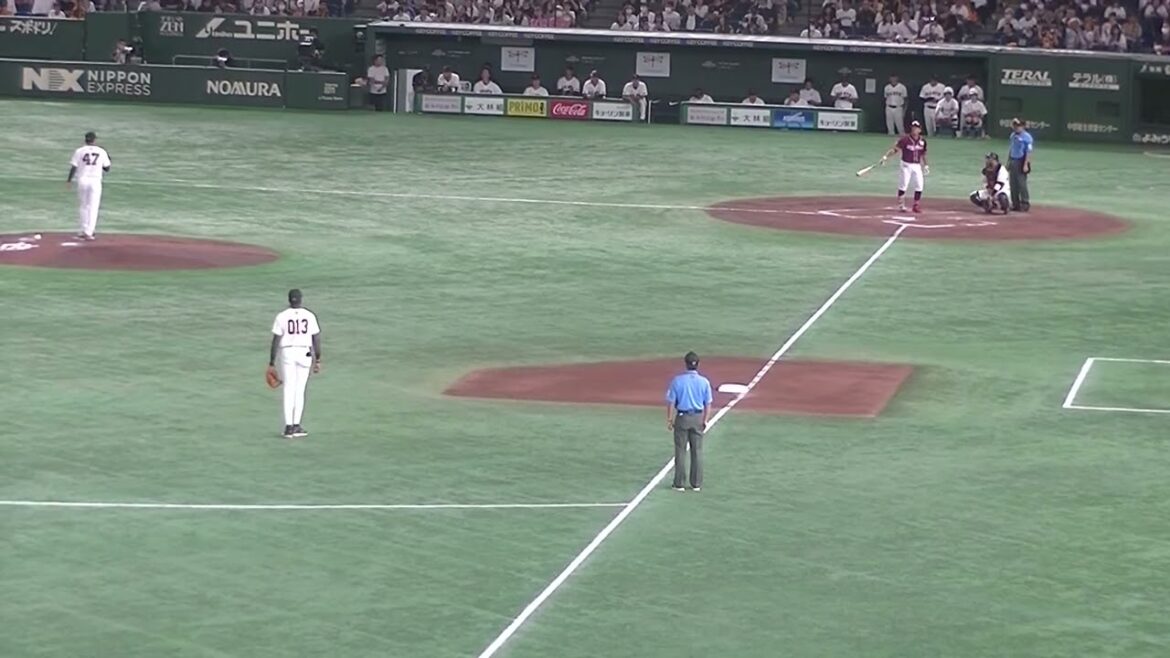 岡島豪郎をセカンドゴロに打ち取る森田駿哉 増田陸が動き良い【読売ジャイアンツ対 楽天ゴールデンイーグルス2024年9月22日】
