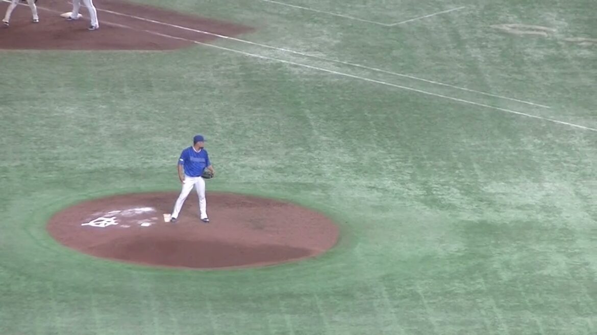 東京ドームが長野久義 登場で盛り上がる 伊勢大夢が三振をとる（2024年9月18日 読売ジャイアンツ 対 横浜DeNAベイスターズ）