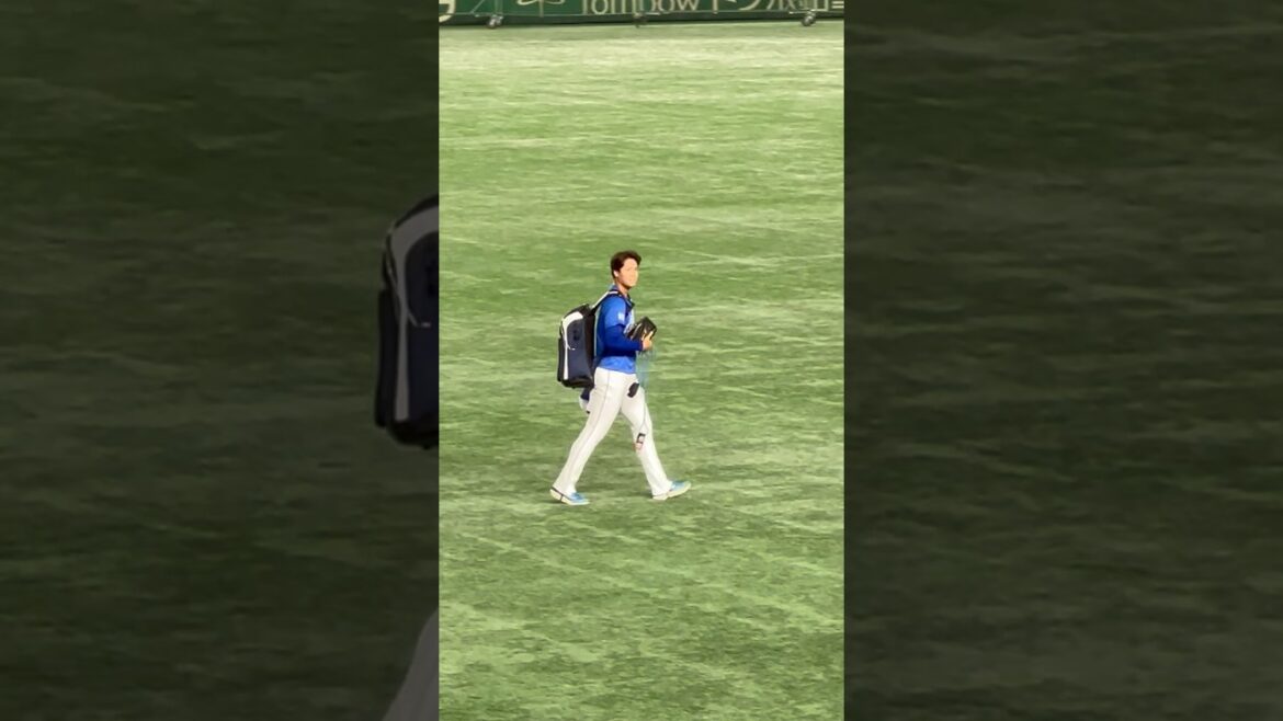 東京中日💫本日の先発、松木平アップ終了🔥ファンへのあいさつ丁寧🥹✨東京ドーム　レフトビジター2024.9.16 読売戦 1-7負け 借金17 🔥#立浪  #中日 #読売