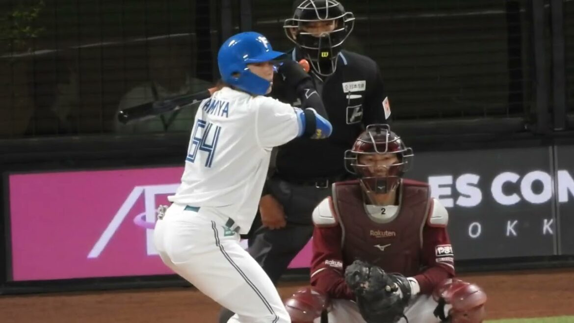 田宮裕涼が痛烈ヒットを放つ瞬間‼︎エスコンに響く快音が気持ちいい😙エスコンフィールド北海道日本ハムファイターズ