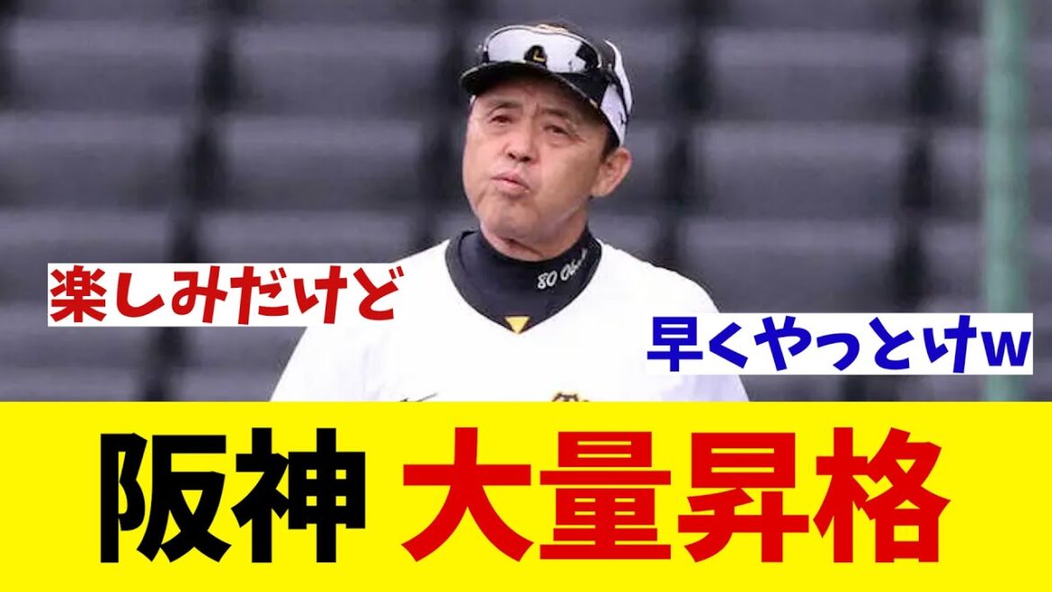 阪神　2位確定で大量昇格へ【野球情報】【2ch 5ch】【なんJ なんG反応】【野球スレ】