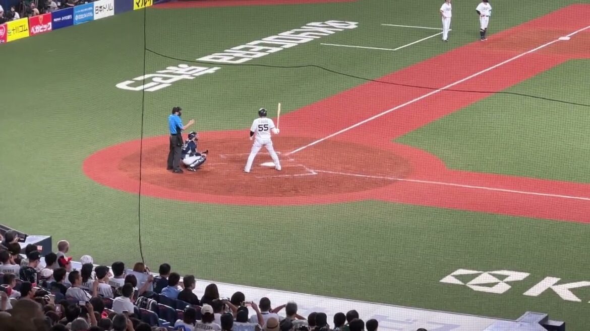 2024.9.24 T-岡田選手　引退試合　５回裏代打で登場　大歓声！