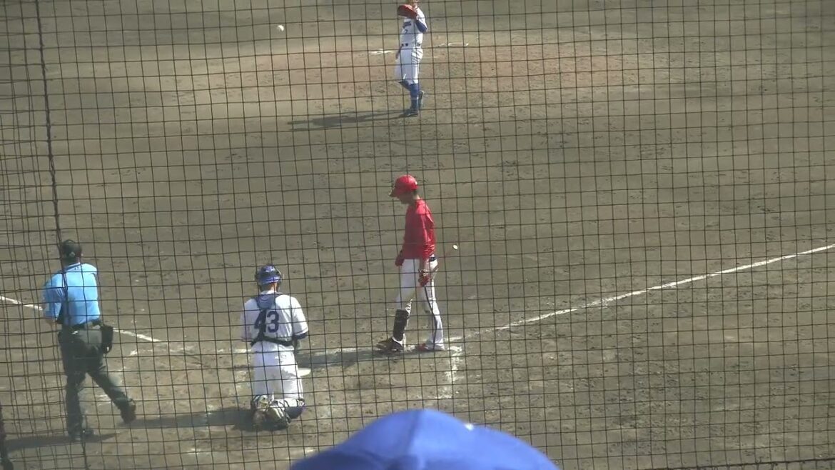 広島東洋カープ 曽根海成選手 第2打席 空振り三振 VS 中日ドラゴンズ 根尾昂投手 2024/9/24 ナゴヤ球場