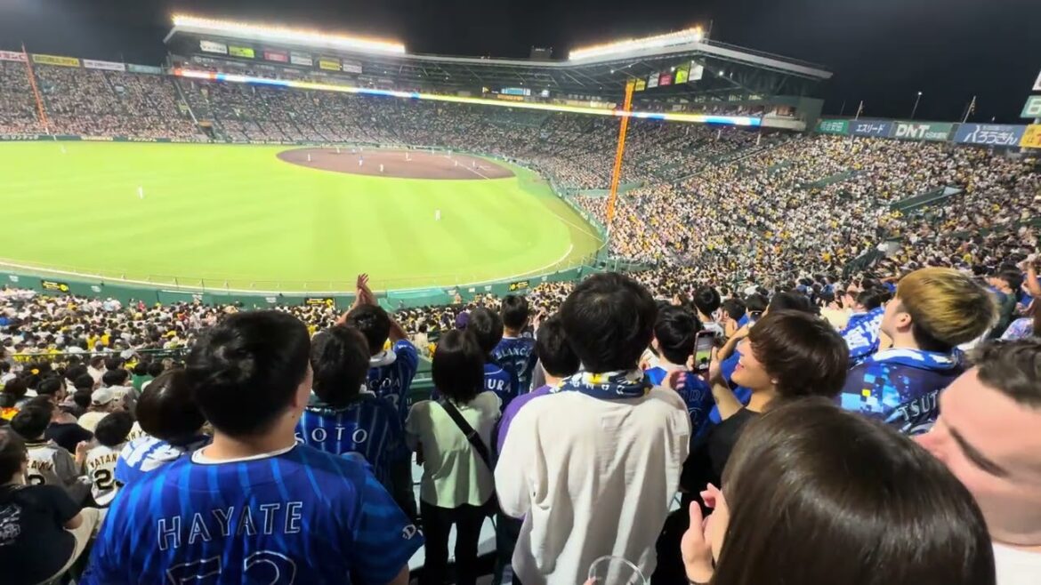 【3回表】チャンスで佐野恵太！しかし。。。横浜DeNAベイスターズ牧秀悟横浜DeNAベイスターズ2024年9月30日阪神タイガースレフトビジター応援席応援団外野席