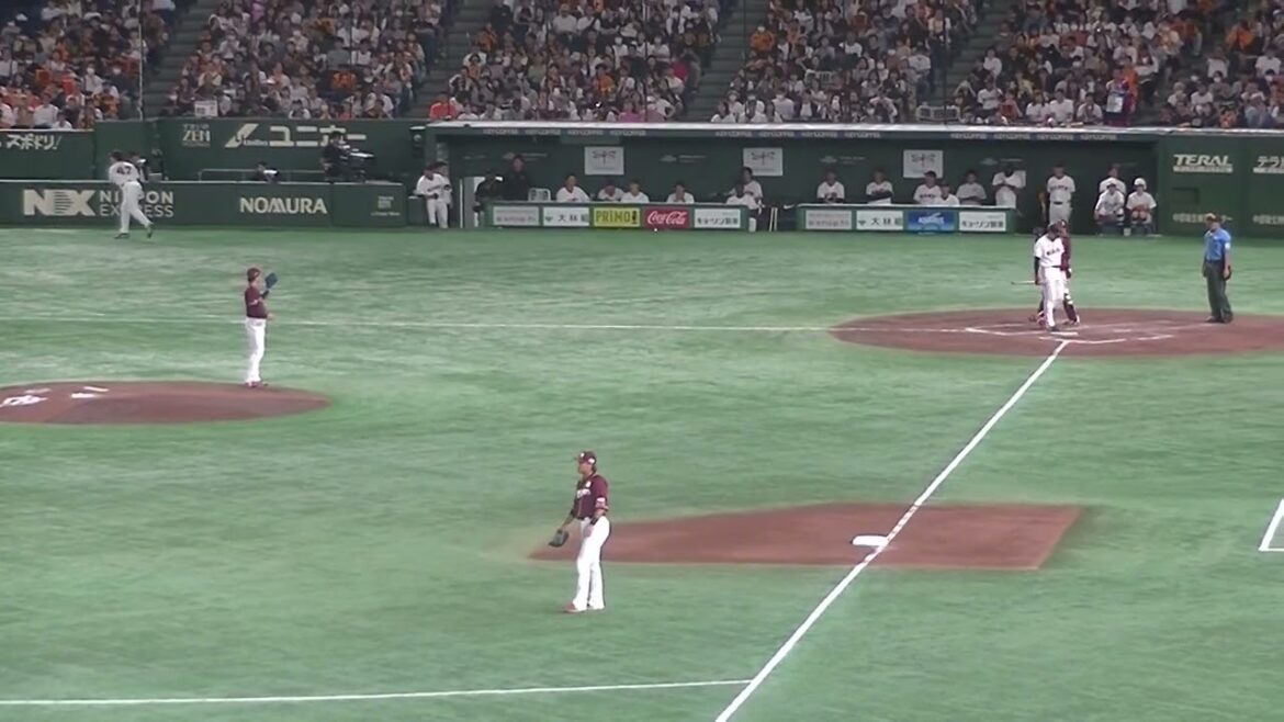 緊急登板の伊藤 茉央が増田陸にフォアボール【読売ジャイアンツ対 楽天ゴールデンイーグルス2024年9月22日】