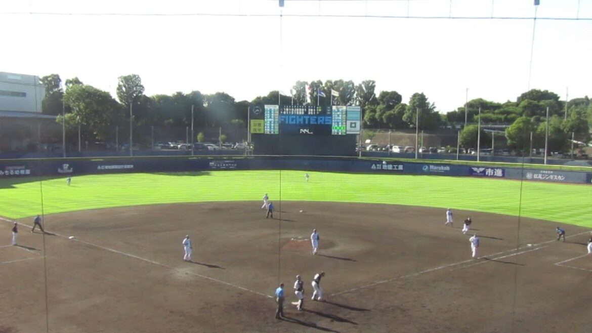 【ファイターズ】石川直也 柿沼友哉の送りバントを防ぐピッチング（2024年9月11日 日本ハムファイターズ 対 千葉ロッテマリーンズ 鎌ヶ谷）