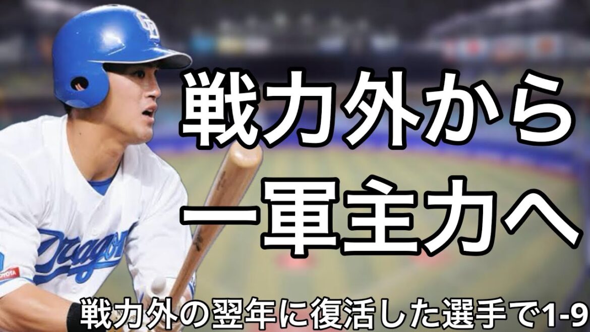 戦力外通告を受けた翌年に一軍で100打席以上立った選手で1-9