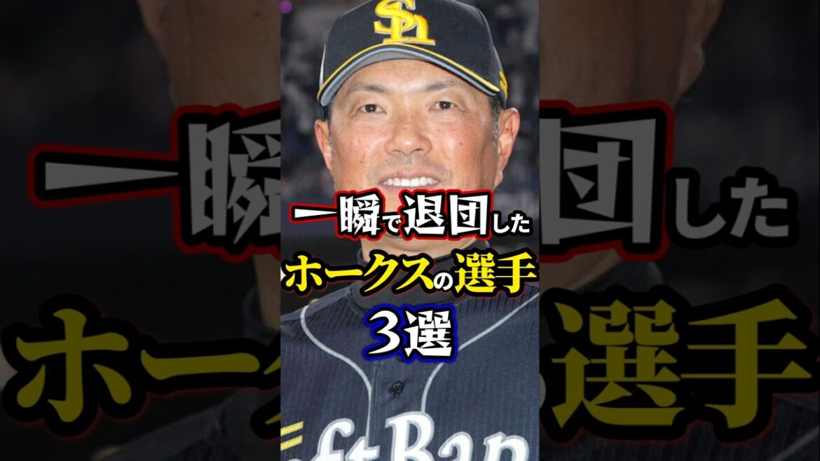 一瞬で退団したホークスの選手3選 #福岡ソフトバンクホークス
