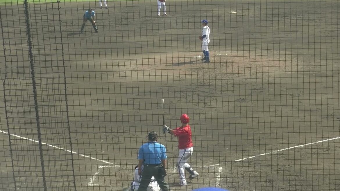 広島東洋カープ 持丸泰輝選手 第2打席 レフトフライ VS 中日ドラゴンズ 根尾昂投手 2024/9/24 ナゴヤ球場