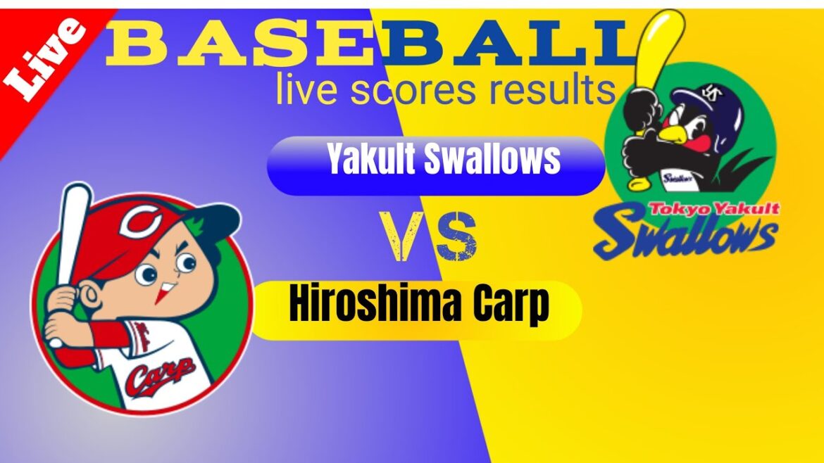 Hiroshima Toyo Carp vs Yakult swallows|ヤクルトスワローズ vs 広島東洋カープ|ライブスコア結果|ベースボールトゥデイマッチ2024
