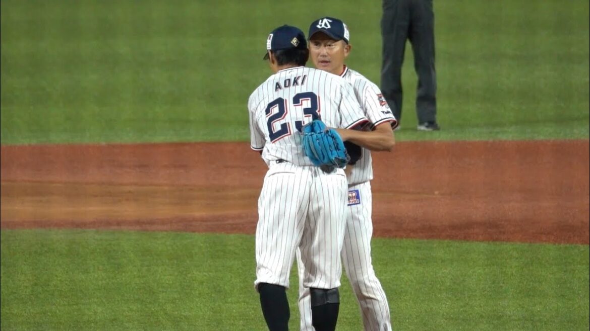 ピッチャー石川雅規！青木宣親とハグ！東京ヤクルトスワローズ 2024/10/02