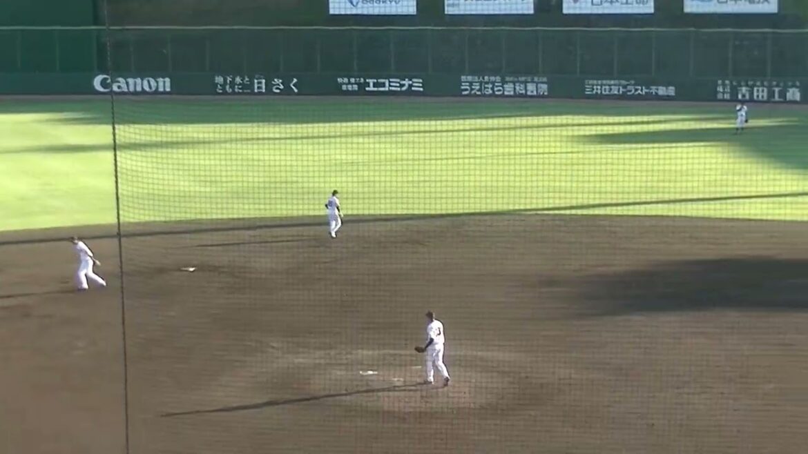 巨人 山﨑友輔〜信濃グランセローズ日下部由伸を三振に取る（2024年9月12日 読売ジャイアンツ3軍 対 BCL選抜）