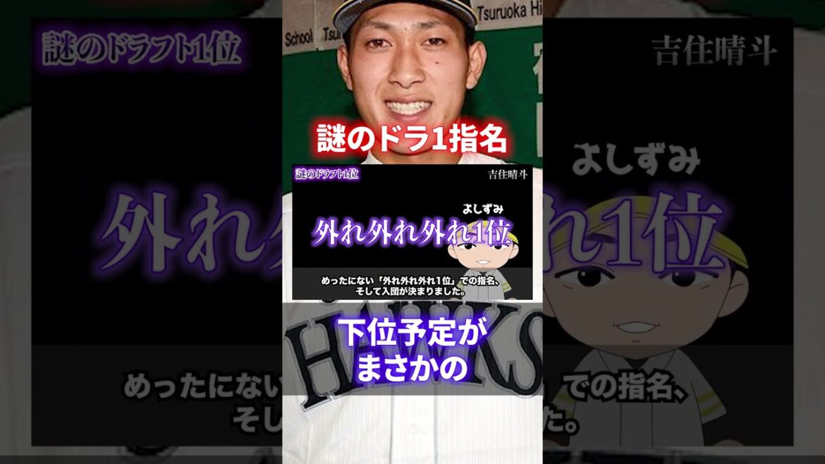 【なぜ】ドラフトで謎の1位指名をされて入団した選手たち